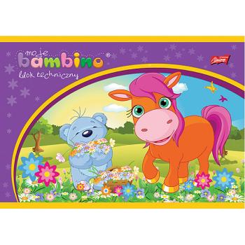 Zeichenkarton A4, 10 Blatt, weiss