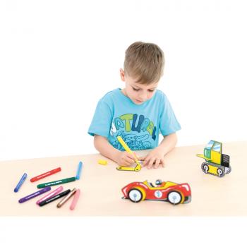 Bambino Dreikant-Faserstifte Jumbo, 10 Farben