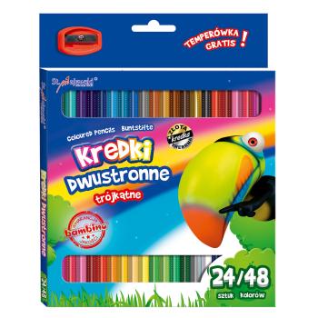 Moje Bambino-Buntstifte Duo, 48 Farben