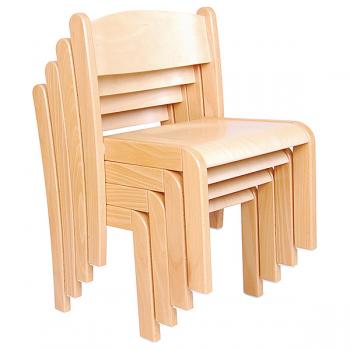 Stuhl Philip 1, Sitzhöhe 26 cm, für Tischhöhe 46 cm, Buche