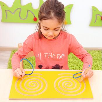 Symmetrisches Doppel-Labyrinth – Schnecken