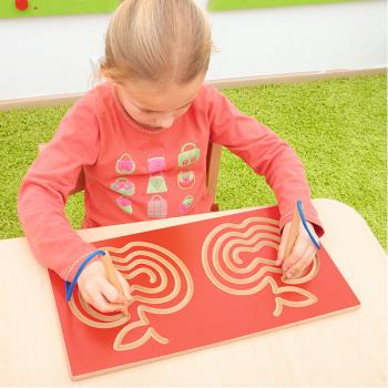 Symmetrisches Doppel-Labyrinth – Äpfel