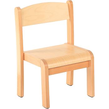 Stuhl Philip 1 mit Filzgleitern, Sitzhöhe 26 cm, für Tischhöhe 46 cm, Buche