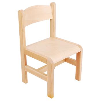 Stuhl Leon 2 mit Filzgleitern, Sitzhöhe 31 cm, für Tischhöhe 53 cm, Buche