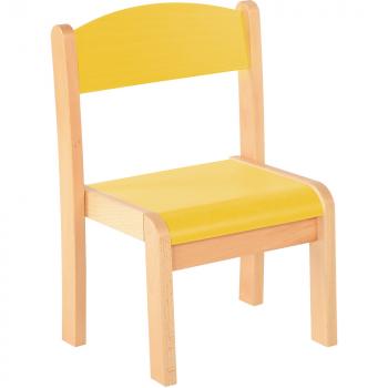 Stuhl Philip 1, Sitzhöhe 26 cm, für Tischhöhe 46 cm, sonnengelb