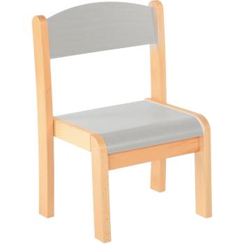 Stuhl Philip 1, Sitzhöhe 26 cm, für Tischhöhe 46 cm, grau