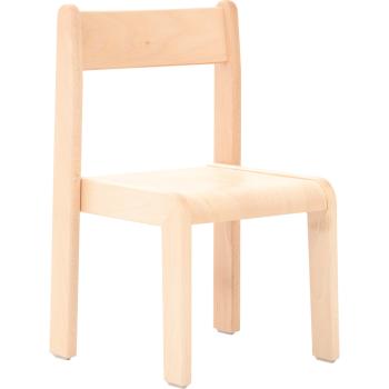 Stuhl Alex 2 mit Filzgleitern, SH 31 cm, Buche