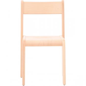 Stuhl Alex 4 mit Filzgleitern, Sitzhöhe 38 cm, für Tischhöhe 64 cm, Buche