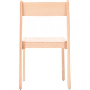 Stuhl Alex 3 mit Filzgleitern, Sitzhöhe 35 cm, für Tischhöhe 59 cm, Buche