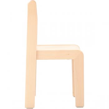 Stuhl Alex 3 mit Filzgleitern, Sitzhöhe 35 cm, für Tischhöhe 59 cm, Buche