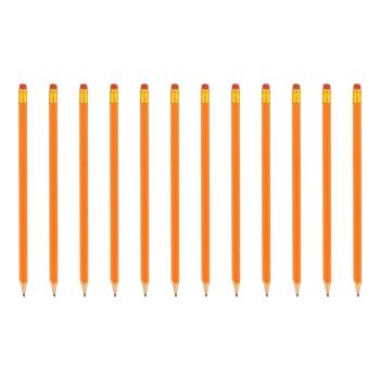 Bleistift mit Radiergummi, 12 Stck.