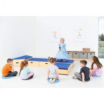 Podeste, Quadratbühne