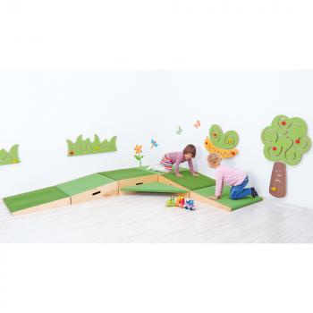 Podest Rampe, Höhe 10 cm, hellgrün