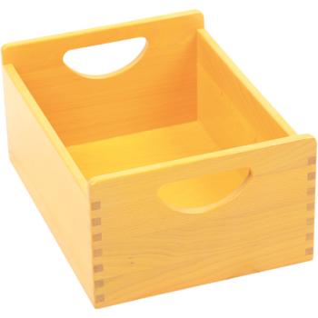 Holzbehälter, gelb