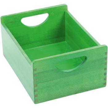 Holzbehälter, grün