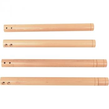 Runde Tischbeine, 4 Stck., mit Höhenverstellung, 58-64 cm