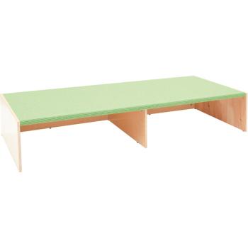 Podest für 2 Schübe, lange Seite, hellgrün