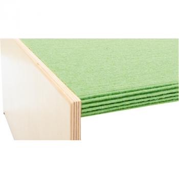 Podest für 2 Schübe, lange Seite, hellgrün