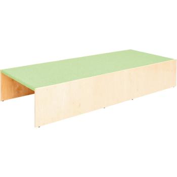 Podest für 2 Schübe, schmale Seite, hellgrün