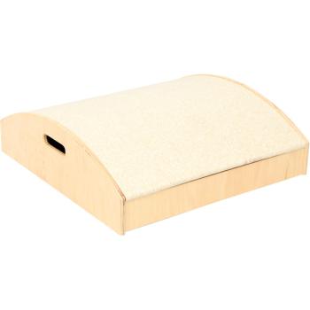 Quadratpodest Wölbung, Linoleum beige