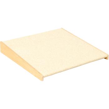 Podest Rampe, Höhe 10 cm, Linoleum beige