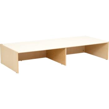 Podest für 2 Schübe, lange Seite, Linoleum beige