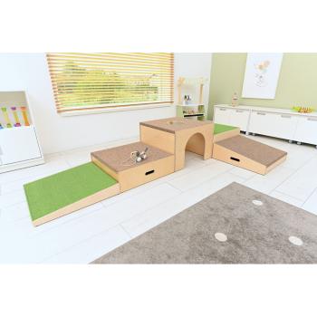 Podeste, Set 8, hellgrün-sahara