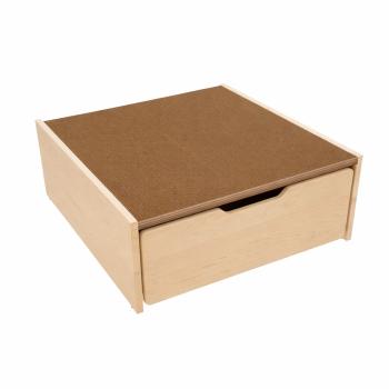 Spielpodest mit Rollkasten