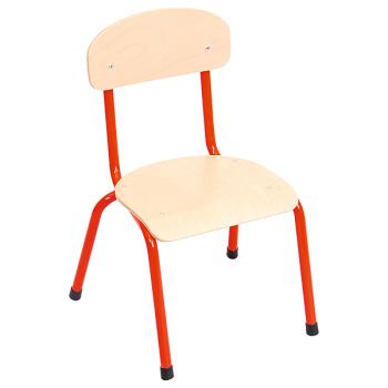 Stuhl Bambino 1, Sitzhöhe 26 cm, für Tischhöhe 46 cm - rot