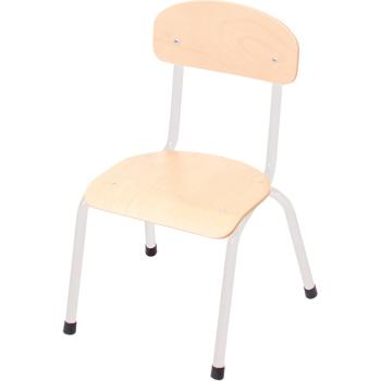 Stuhl Bambino 1, Sitzhöhe 26 cm, für Tischhöhe 46 cm - alufarben