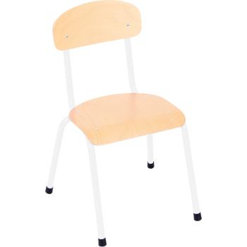 Stuhl Bambino 2, Sitzhöhe 31 cm, für Tischhöhe 53 cm - weiss