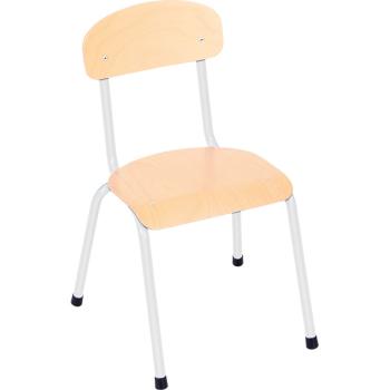 Stuhl Bambino 2, Sitzhöhe 31 cm, für Tischhöhe 53 cm - alufarben