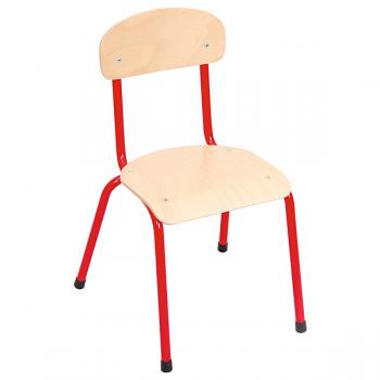 Stuhl Bambino 4, Sitzhöhe 38 cm, für Tischhöhe 64 cm - rot