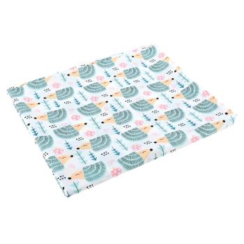 Deckenbezug, 70 x 120 cm, weiss, mit Igelchen