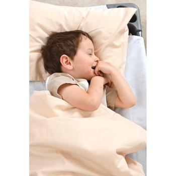 Bettwäscheset klein, mit Kissen und Decke, beige