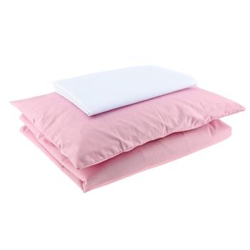 Bettwäscheset klein, mit Kissen und Decke, hellrosa