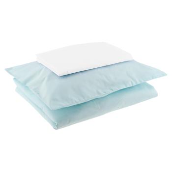 Bettwäscheset klein, mit Kissen und Decke, minze