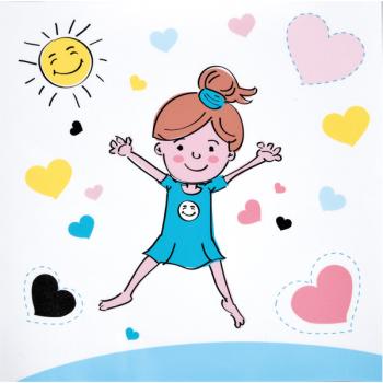 Bodenaufkleber-Emotionen, Freude