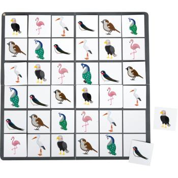 Zweiseitiges Sudoku 6 x 6 - Obst und Vögel