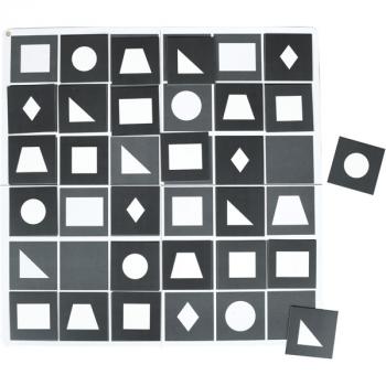 Zweiseitiges Sudoku 6 x 6 - Haustiere und geometrische Figuren
