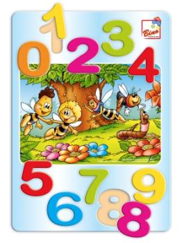 Zahlenpuzzle Biene Maja