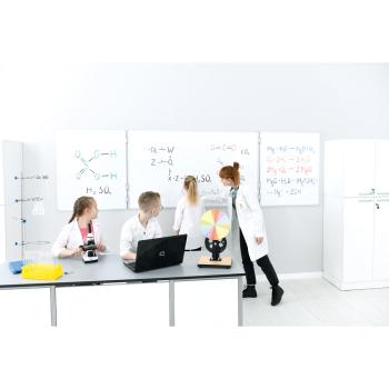 Wandklapptafel Whiteboard ohne Aufdruck, emailliert