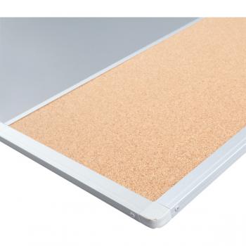 Tafel Combi - 2 Oberflächen: Whiteboard + Kork, 120x90