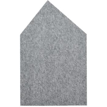 Wandschutz aus PET-Recyclingmaterial, Haus, H 120, grau