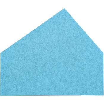 Wandschutz aus PET-Recyclingmaterial, Haus, H 65, blau