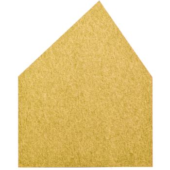 Wandschutz aus PET-Recyclingmaterial, Haus, H 155, gelb