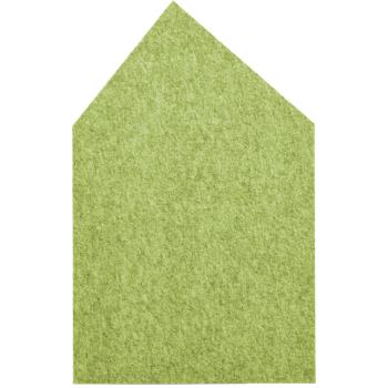 Wandschutz aus PET-Recyclingmaterial, Haus, H 125, grün