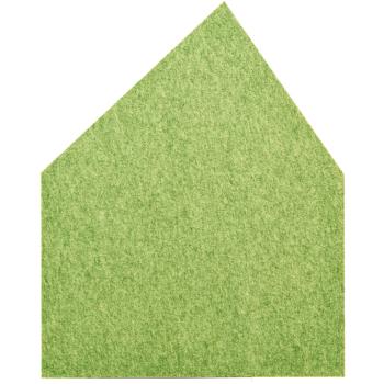 Wandschutz aus PET-Recyclingmaterial, Haus, H 155, grün