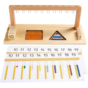 Montessori-Perlentreppe 1–19 mit Aufhängung