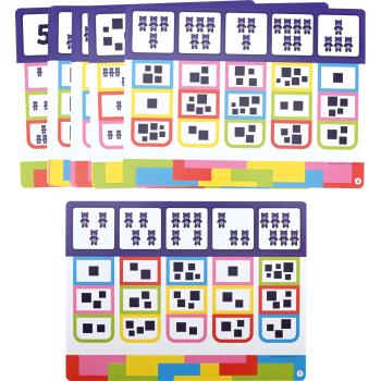 Color Code – Aufgabenkarten - Zahlen von 1 bis 6